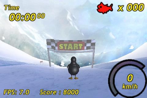 Penguin Skiing